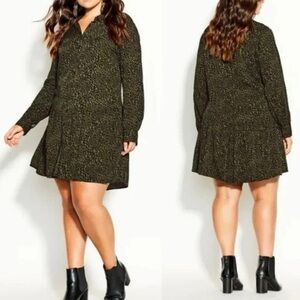 City Chic Shirt Mini Skin Dress